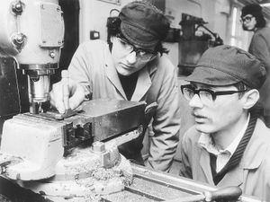 Supporting image for story: Flashback to 1981: Apprentices get stuck into work at Josiah Parkes in Willenhall