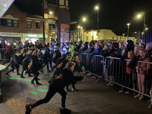 The Christmas lights switch on in Oldbury. Photo: Sandwell Council