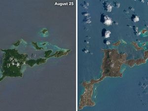 Supporting image for story: These Nasa images show just how Hurricane Irma drastically changed the Caribbean islands