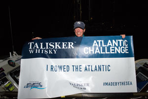 Kelda Wood celebrates the end of her voyage (Picture: Ted Martin)