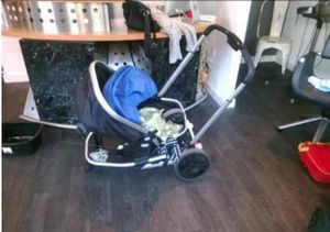 The pram after the fall. Picture: @WMAS