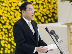 Supporting image for story: Japanese PM vows to ‘strengthen rules-based order’ on war defeat anniversary