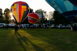 Oswestry's Balloon Festival returned over the weekend. Picture: Graham Mitchell.