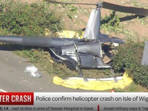 Supporting image for story: Helicopter operators defend pilot over Isle of Wight crash that killed three
