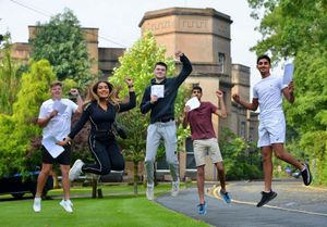 Joseph McKaig, Amrita Pahal, Will Fletcher-Taylor, Rohan Sharma and Keval Thanki at Tettenhall College