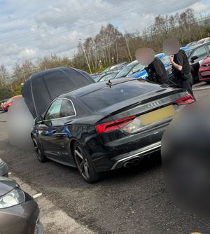 Stolen vehicle stopped near Merry Hill 