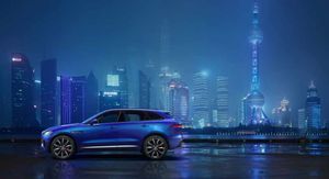 The new Jaguar F-PACE in Shanghai