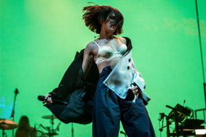 Dua Lipa at Birmingham's Genting Arena. Pic: Emma Turner