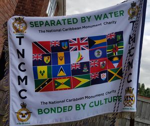 The standard of the charity shows the countries represented