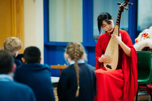 Anna Zhang plays the pipa - known as the king of Chinese instruments