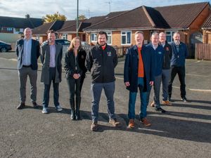 Representatives of the Matrix Housing Partnership on Lister Close