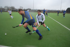 Stourport pushes past the Hampton midfield.
 
