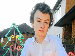 Supporting image for story: Bright spark Harry's Shifnal festive lights protest