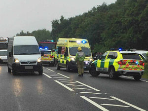 Supporting image for story: Pictures: Series of Shropshire crashes causes rush hour delays