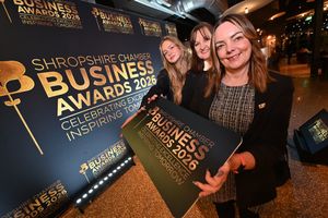 Kelly Riedel, Jenny Pearson and Ella Preece from Shropshire Chamber at tonight's launch event