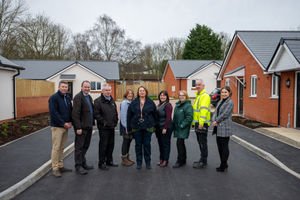 Representatives from Wrekin & TC Homes at Jenny Athersmith Gardens. Picture: Wrekin Housing Group