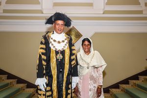 Lord Mayor Zafar Iqbal And Lady Mayoress Farooq Akhtar. From Birmingham City Council. Permission for use for all LDRS partners.