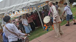 'Hit the Dhol' performing at the event