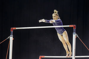 Alice Kinsella at the 2018 Gymnastics World Cup, held at Arena Birmingham. Pic: Chris Bowley