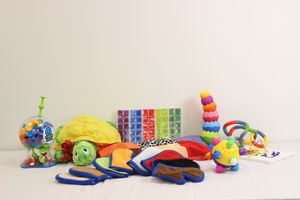 Some of the toys available in Newlife's Play Therapy Pods