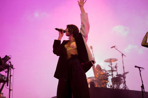 Dua Lipa at Birmingham's Genting Arena. Pic: Emma Turner