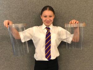Supporting image for story: Walsall Academy makes visors for care homes