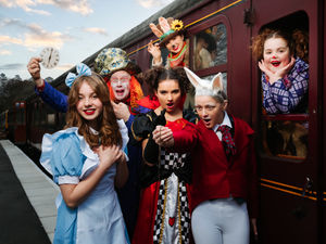 Supporting image for story: Telford heritage railway builds up head of steam for Alice Easter spectacular