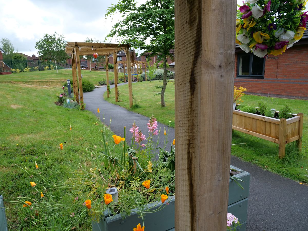 Chirk Court Care Homes sensory garden praised by King Charles