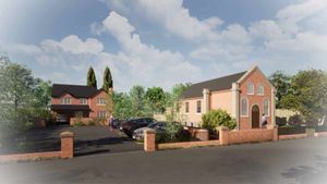 Edgmond Methodist Chapel and its attached Sunday school. Photo: Google