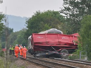 Supporting image for story: Shrewsbury to Hereford line to remain closed as investigations into rail crash continue