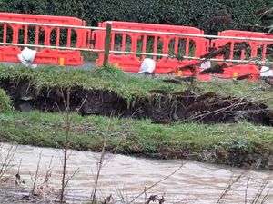 The brook pictured on Wednesday