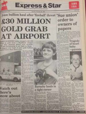 The E&S frontpage from November 26, 1983.