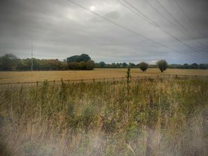 The site of the Battle of Shrewsbury as it appears today, peaceful but bleak.