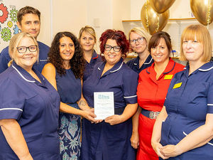 Supporting image for story: Wolverhampton’s service for sick and premature babies is first in region to strike gold