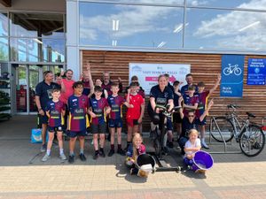 Supporting image for story: Pedal power raises over £5,500 for Clee Hill Rugby Club’s new clubhouse — but more help is needed