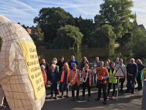 Along the river in Shrewsbury