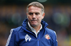 Phil Parkinson the head coach / manager of Sunderland. (AMA)