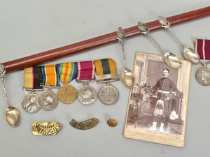 Supporting image for story: Staffordshire soldier's unique medals group for auction
