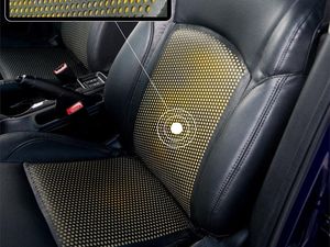 Supporting image for story: Nissan has invented car seats that use your sweat to tell you how dehydrated you are