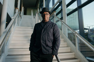 Former England striker Ian Wright at Telford International Centre
