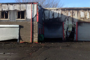 The aftermath of the blaze