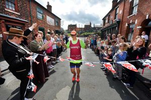 Mark completes a marathon at the Black Country museum