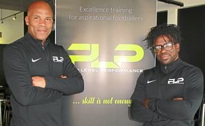 Dave Barnett and Tony Daley at the launch of Pro Level Performance (© Graham Stone)