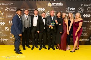 Ian Tudor with Bond Wolfe staff at the National Property Awards
