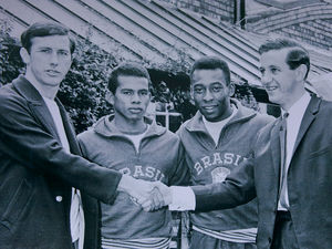 Supporting image for story: When a Shropshire man looked after Brazil great Pele at the 1966 World Cup