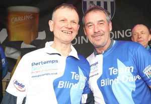 Bob Taylor with Blind Dave Heeley. (AMA)