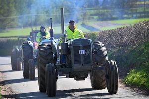 The tractor run gets underway