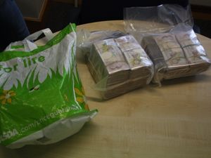 Supporting image for story: Money launderer avoids jail after being caught with more than £100k stuffed into a bag