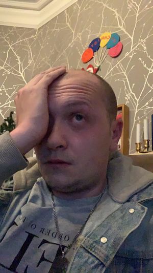 Gareth before recovery