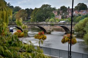 Welsh Bridge in Shrewsbury.
